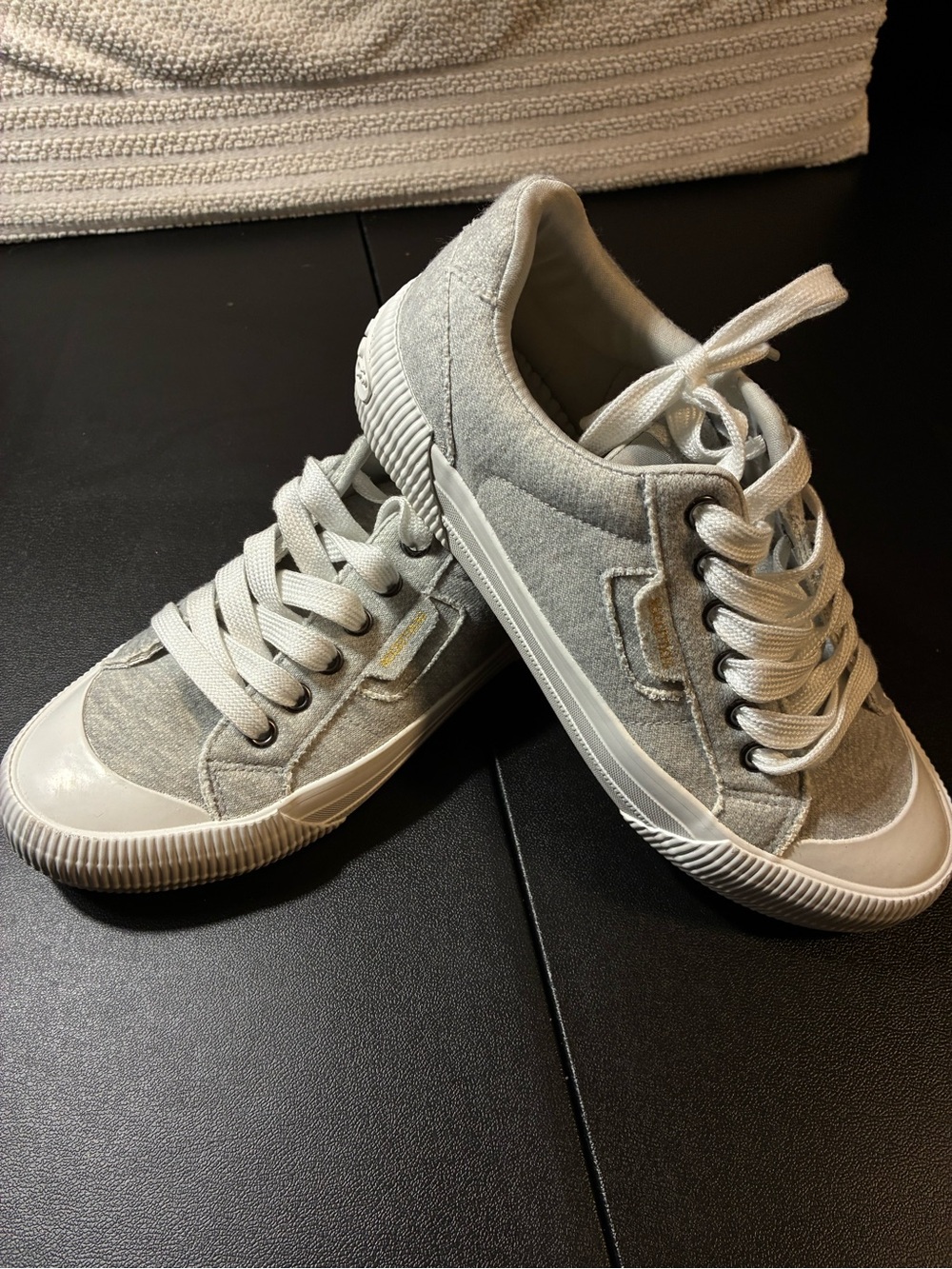 Rocket Dog Light Grey Canvas Lace-Up Sneakers